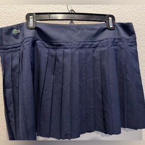 Lacoste Navy blue fully pleated tennis skirt